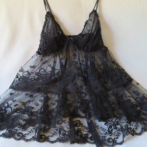 Black Lace Babydoll - Size M-L - NWOT
